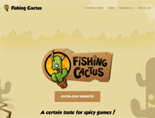 Tablet Screenshot of fishingcactus.com